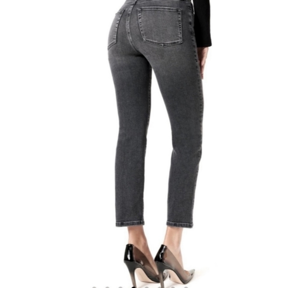 Good American Good Classic High-Rise Jeans Black Wash 14 - Picture 2 of 12